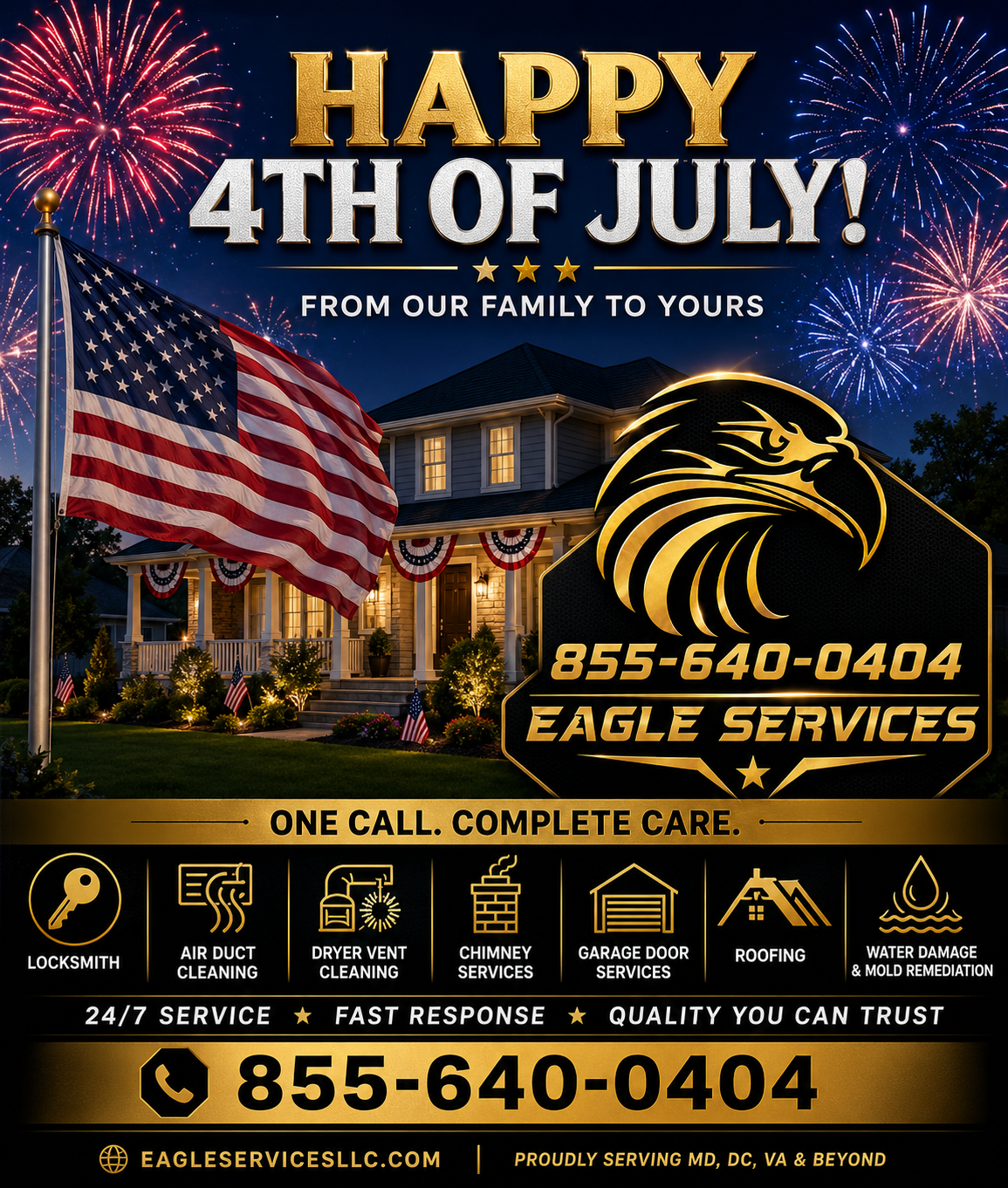 Happy 4th of July from Eagle Services – Proudly Serving Our Community